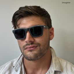 Riley Dark-Gray Rectangle Sunglasses4