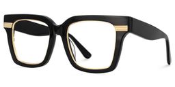 Taylor Black Square Glasses1