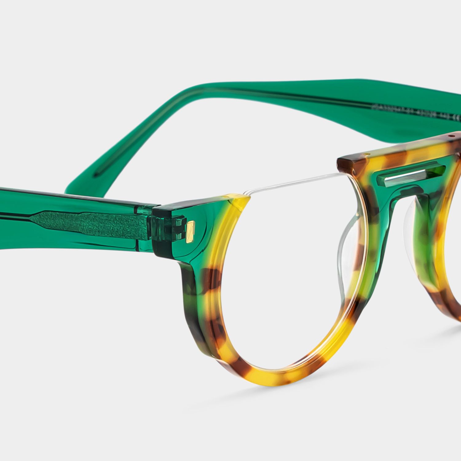 Mastin Round Tortoise Half Frame Glasses for Men | ZEELOOL5
