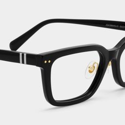 Remy Black Rectangle Glasses5