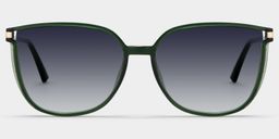 Rodz Dark-Green Square Sunglasses0