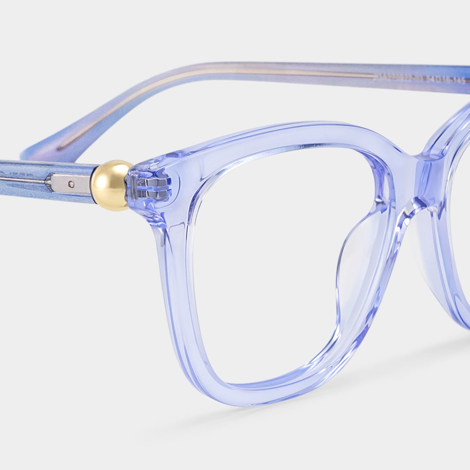Isabella Clear Blue Square Eyeglass Frames for Sale | ZEE...5