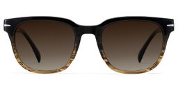 Rocco Brown Rectangle Sunglasses0