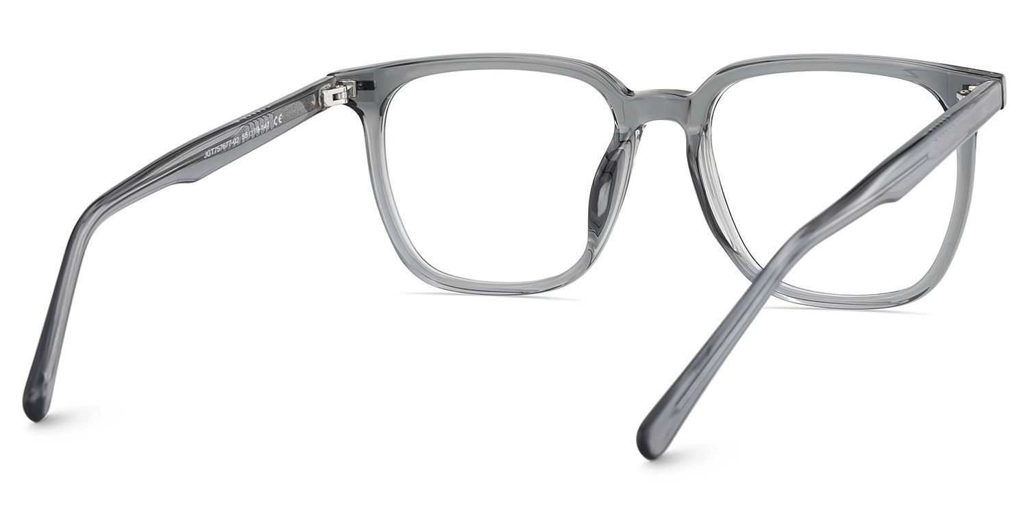 Square Grey Eyeglasses Eliza TR-90 Frame Glasses5
