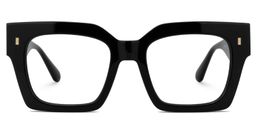 Cummings Black Square Glasses0