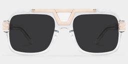 Croswell Clear Aviator Sunglasses0