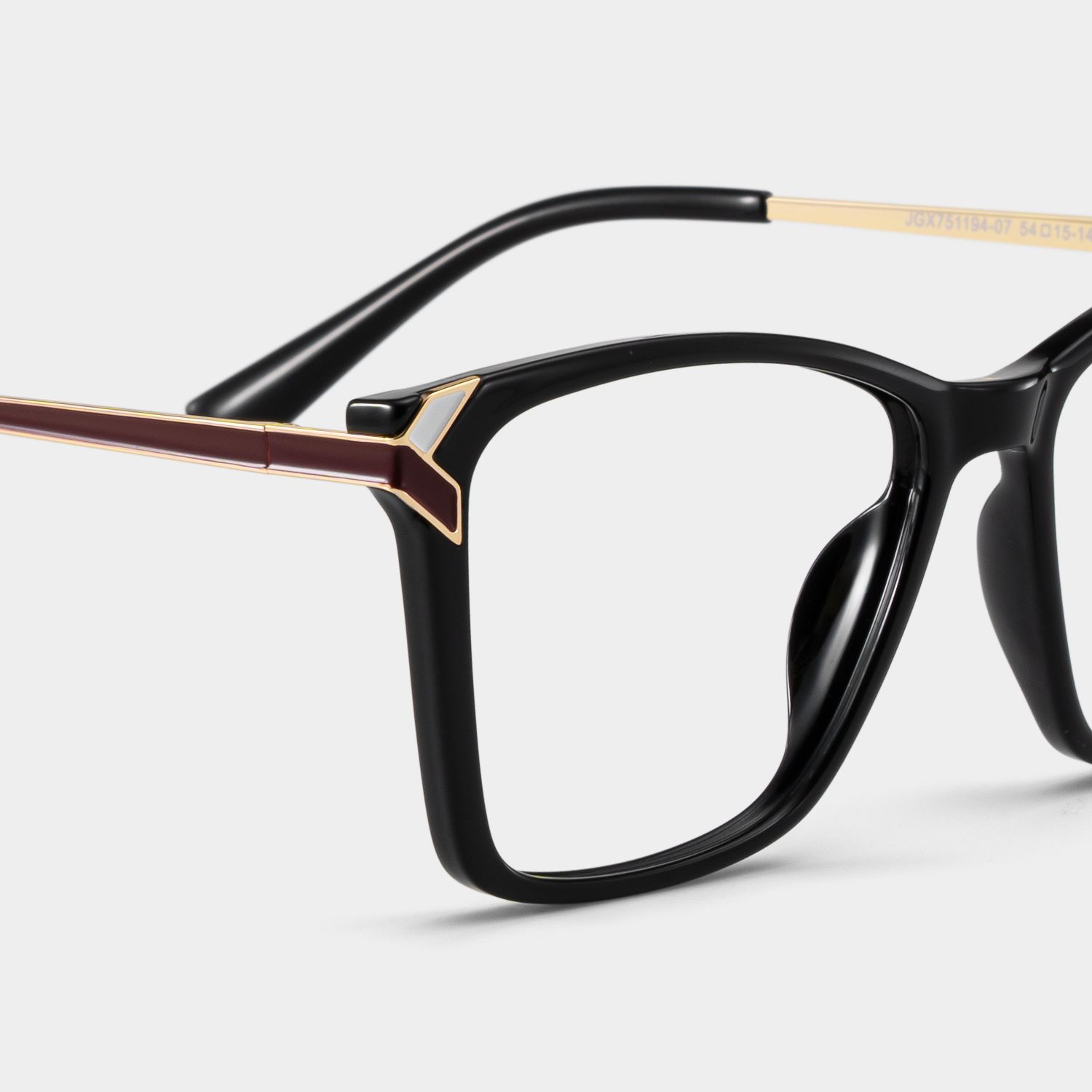 Tricee thin black square frame glasses Online | ZEELOOL5