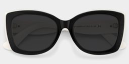 Rosie Black White Butterfly Sunglasses2