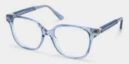 Clara Clear Blue Cat eye Glasses3