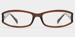 Willow Brown Rectangle Glasses1