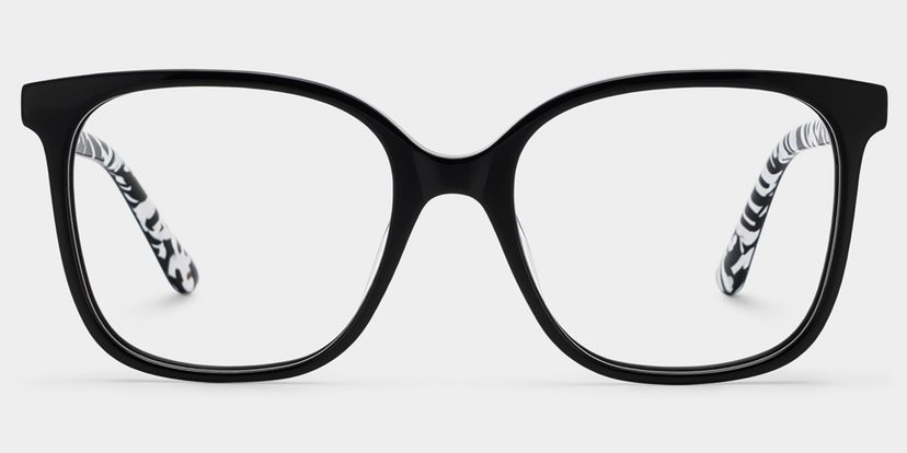 Caroline Black Square Glasses