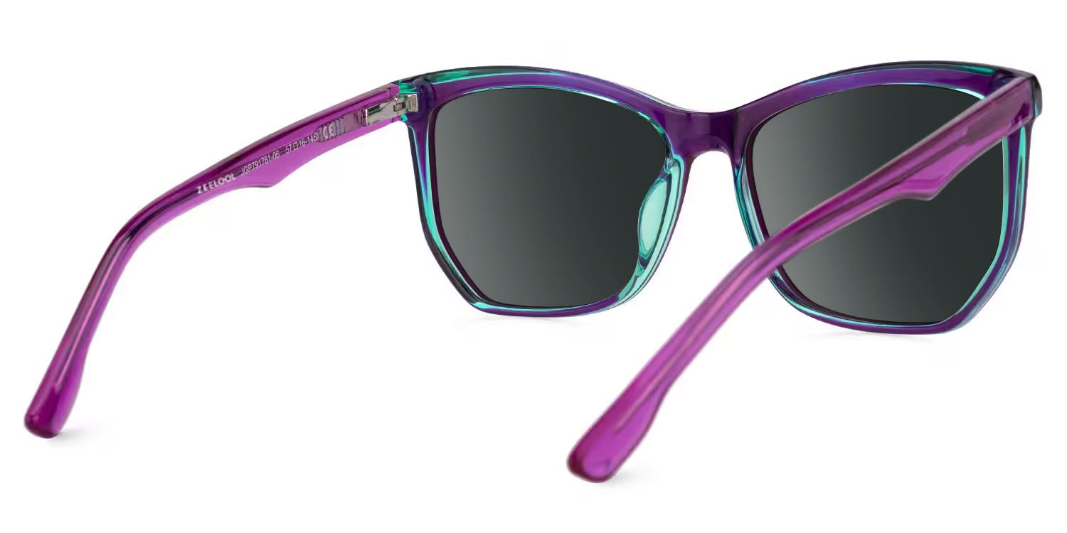 Libby Plastic Purple Frame Sunglasses | ZEELOOL3