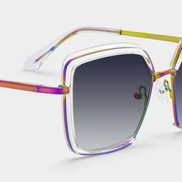 Cordaro Clear Square Sunglasses4