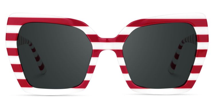 Pavia Red Butterfly Sunglasses