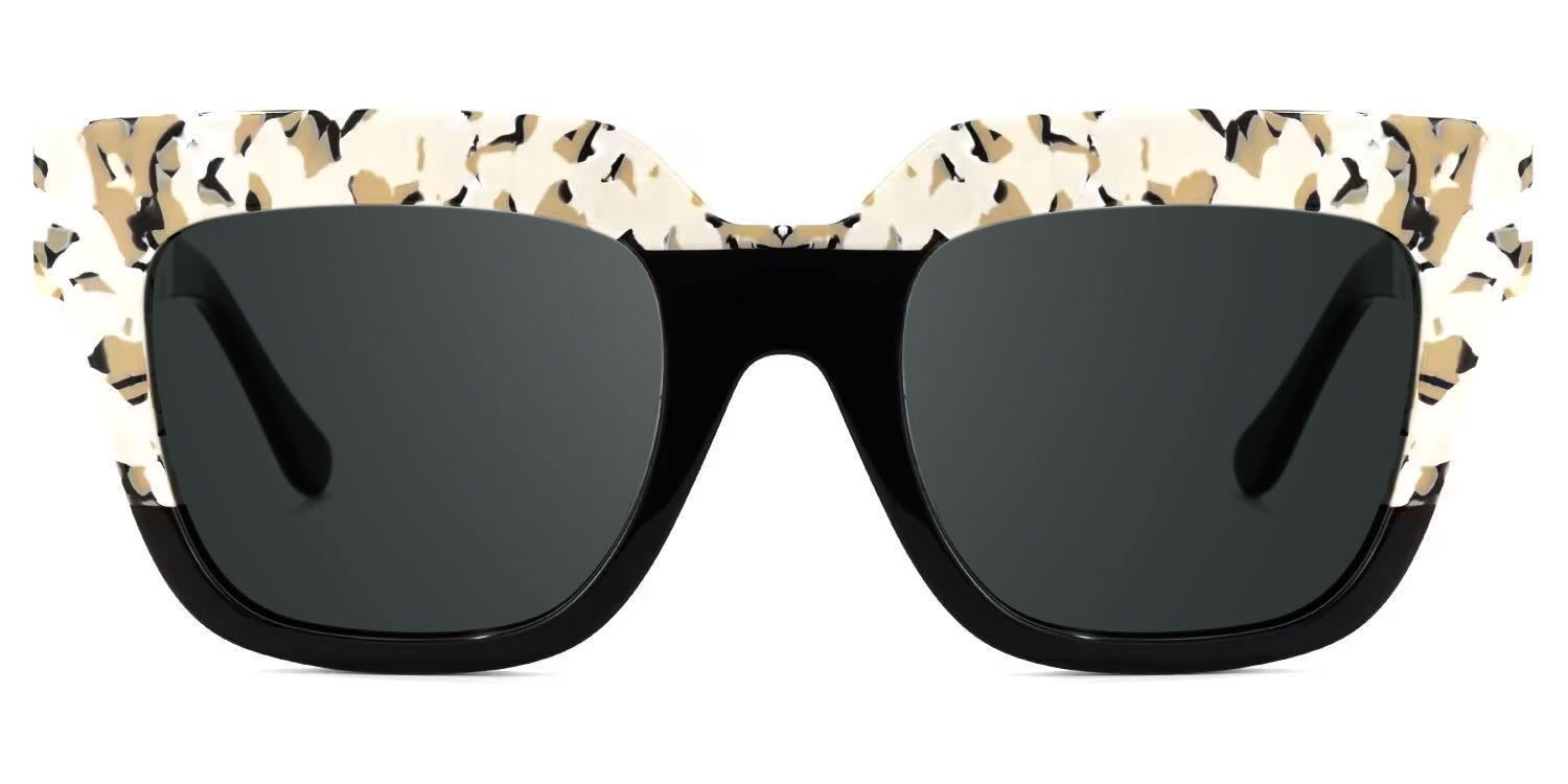 Carolann Black Square Sunglasses to Frame Your Face | ZEELOOL0