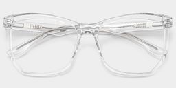 Libby Clear Geometric Glasses1