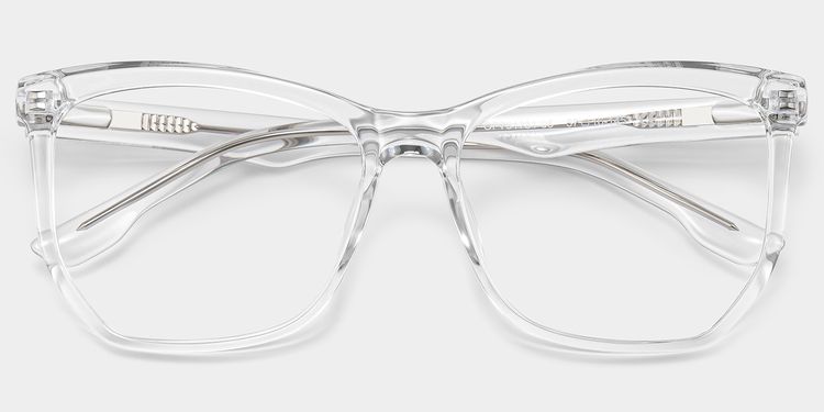 Libby Clear Geometric Glasses