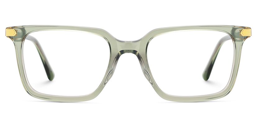 Goveo Green Rectangle Glasses