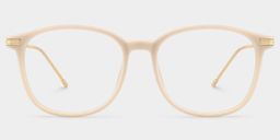 Greene Beige Square Glasses1
