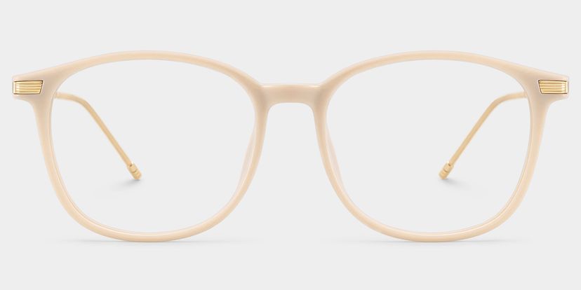 Greene Beige Square Glasses