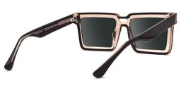 Milian Brown Square Sunglasses3