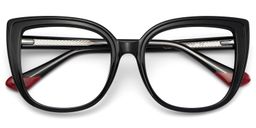 Fenn Black Cat eye Glasses1