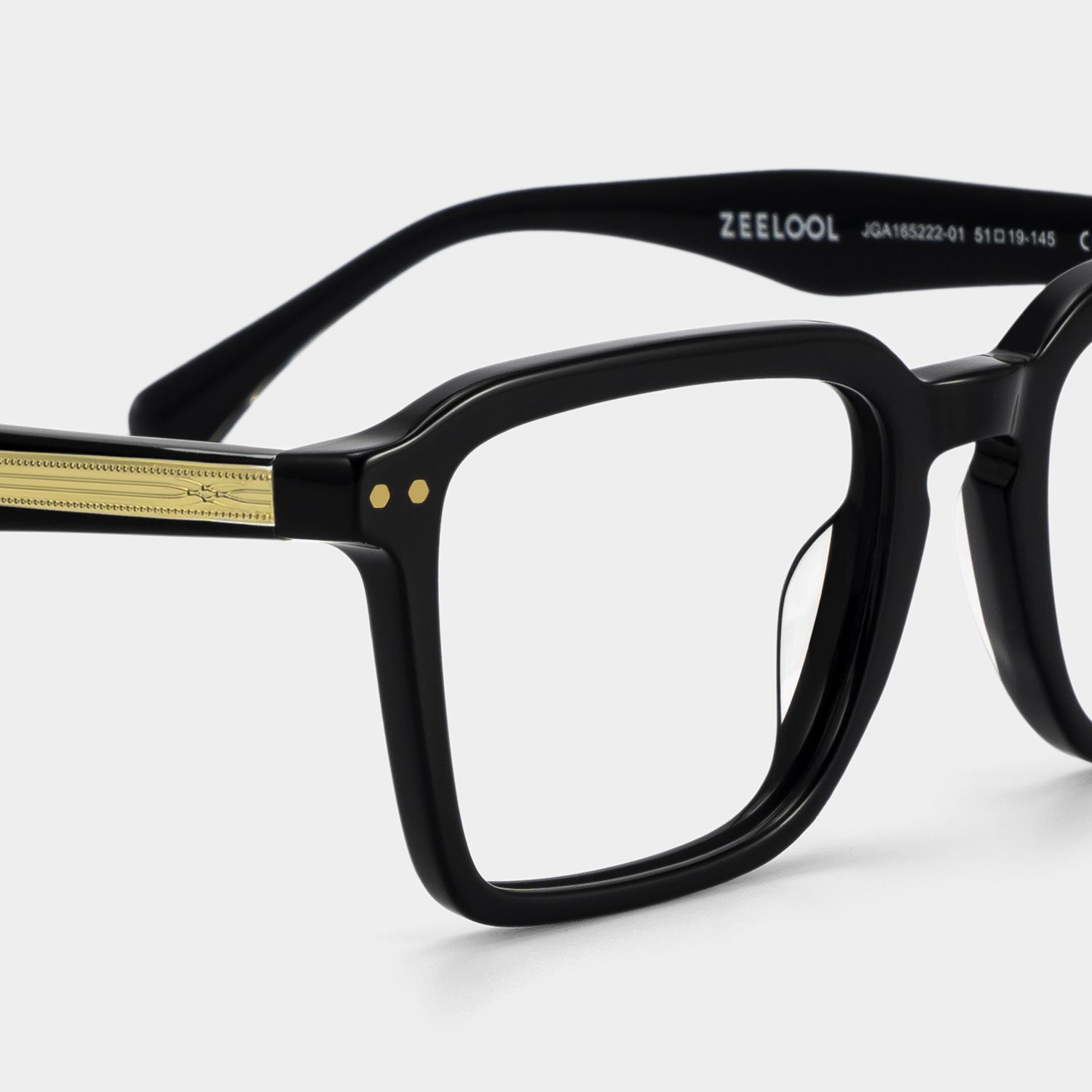 Vickerie Thin Black Glasses in Square Design | Zeelool5