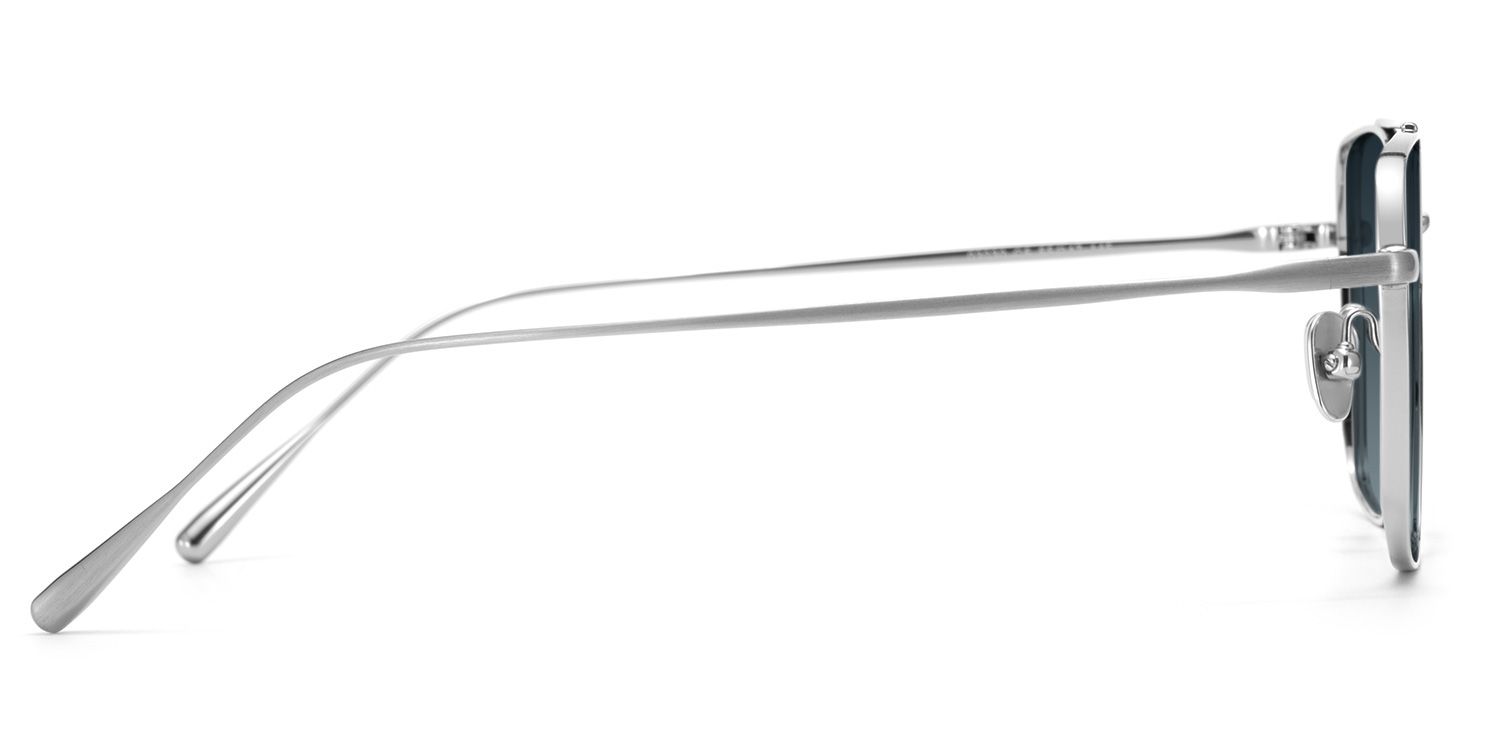 Jensen Aviator Silver Sunglasses for Women & Men | ZEELOOL3