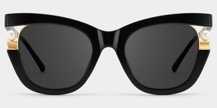 Pearl Black Cat eye Sunglasses