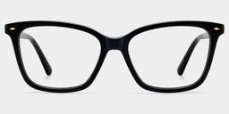Theo Black Rectangle Glasses1