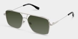 Debbie Silver Aviator Sunglasses3