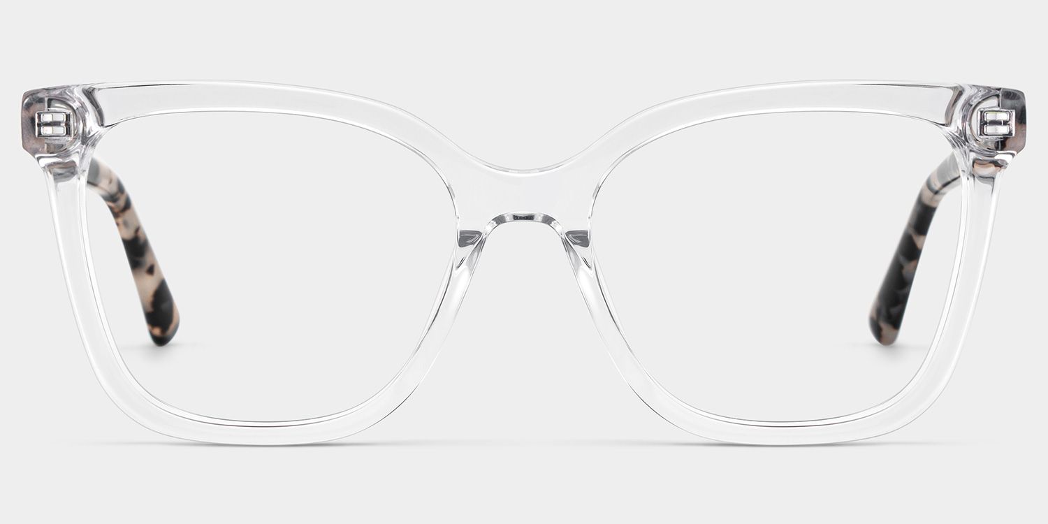 Sage Clear Frame Glasses with Rectangle Frame Online | ZEELOOL3