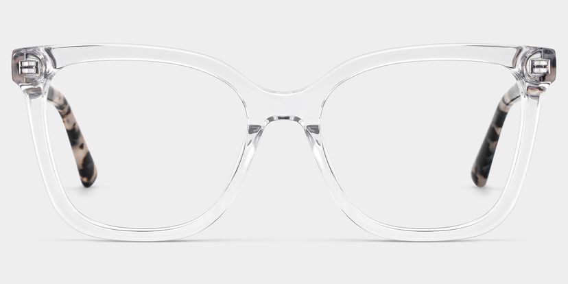 Sage Clear Rectangle Glasses