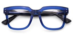 Liizbeett Blue Square Glasses3