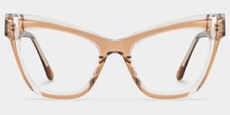 Saucie Brown Cat eye Glasses1