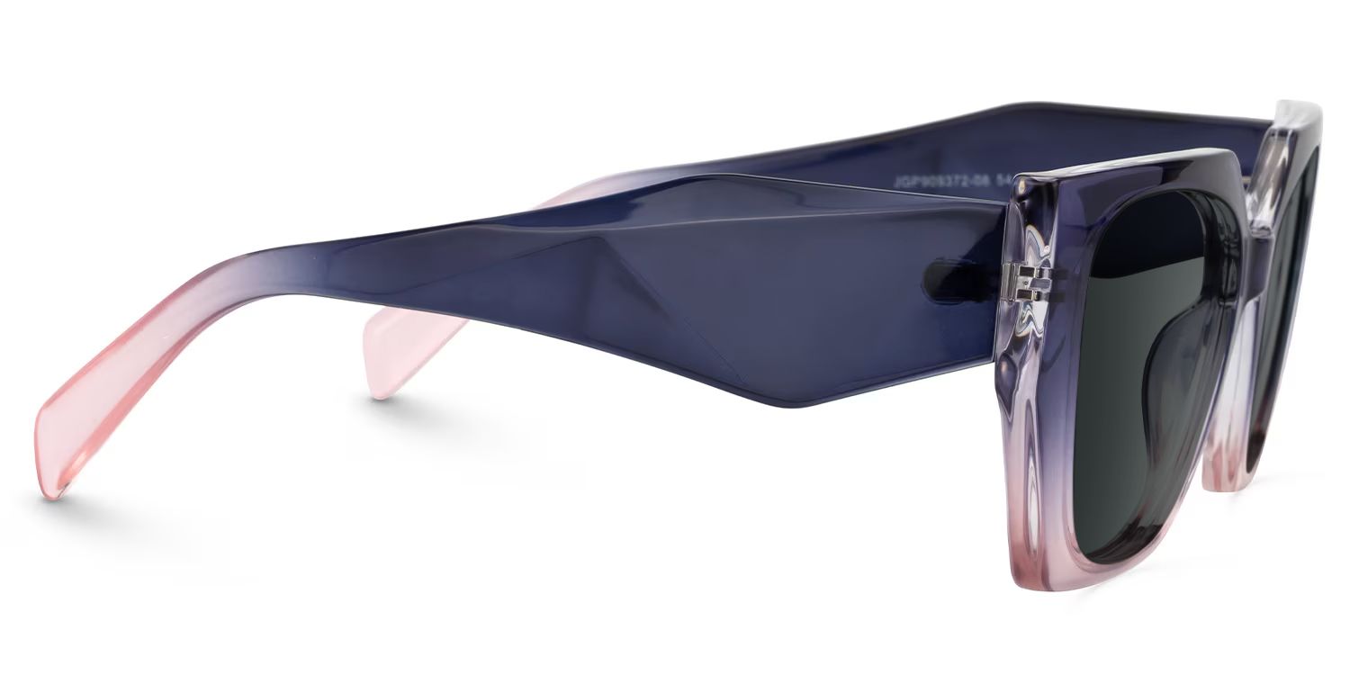 Sileidy Rectangle Style Purple-Pink Frame Sunglasses | ZEELOOL2
