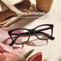 Margaret Black Cat eye Glasses0