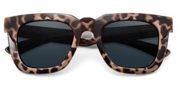 Clea Tortoise Rectangle Sunglasses1