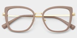 Leila Beige Butterfly Glasses4