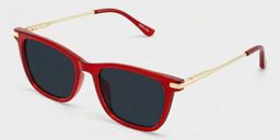 Selena Red Rectangle Sunglasses2