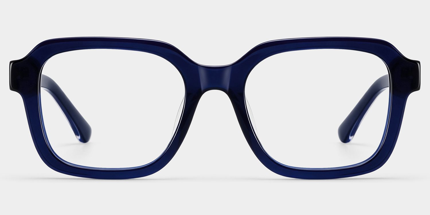 Parker Blue Square Frame Glasses for Women | ZEELOOL1