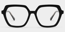 Devon Black Geometric Glasses1