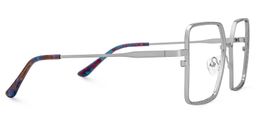 Toure Silver Square Glasses2
