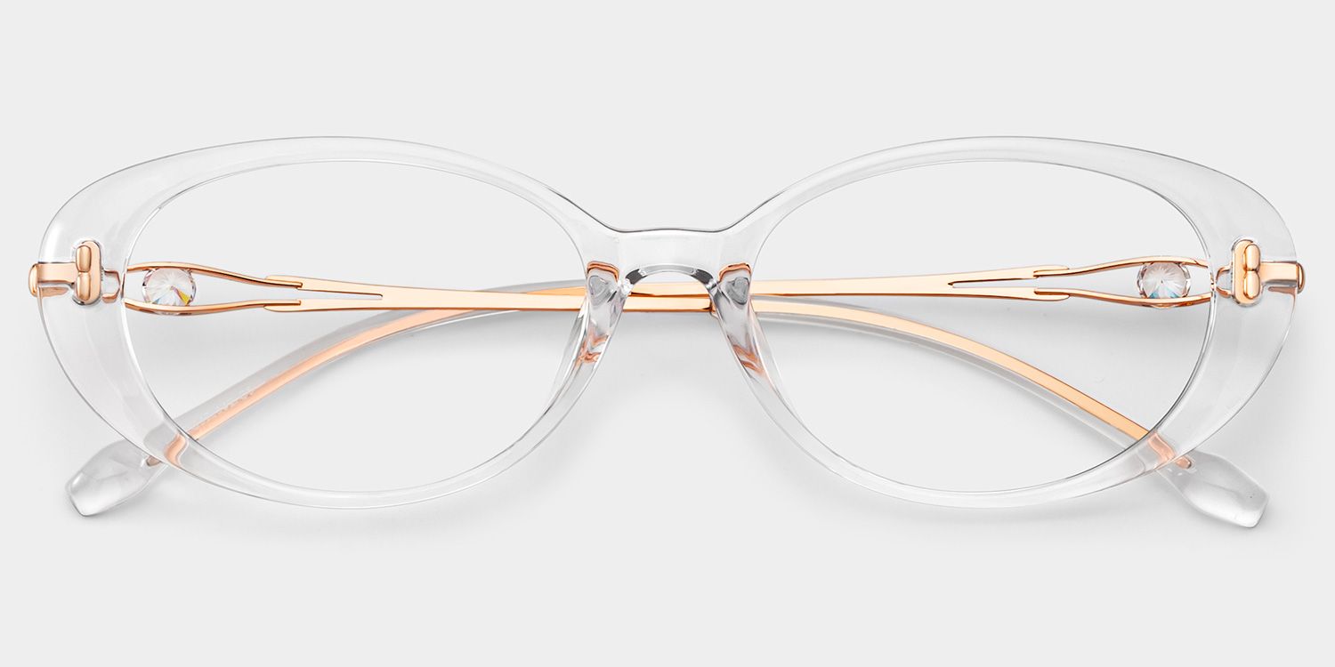 Blaire Clear Frame Glasses with Oval Frame Online | ZEELOOL2