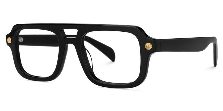 Ismail Black Aviator Glasses