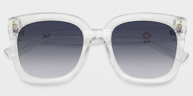 Ebony Clear Square Sunglasses
