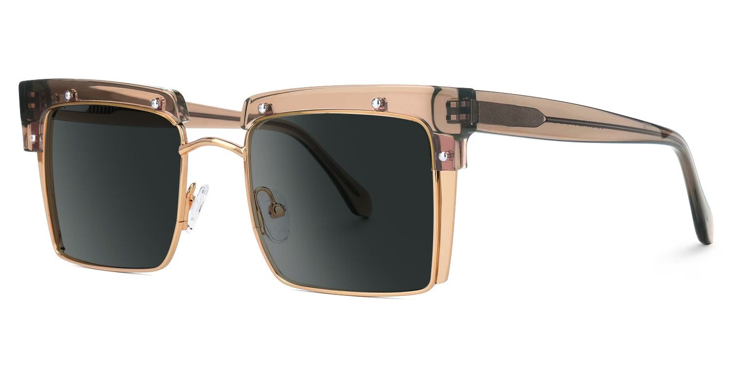 Kiana Beige Square Sunglasses to Frame Your Face | ZEELOOL1