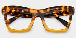 Benitez Tortoise Rectangle Glasses1