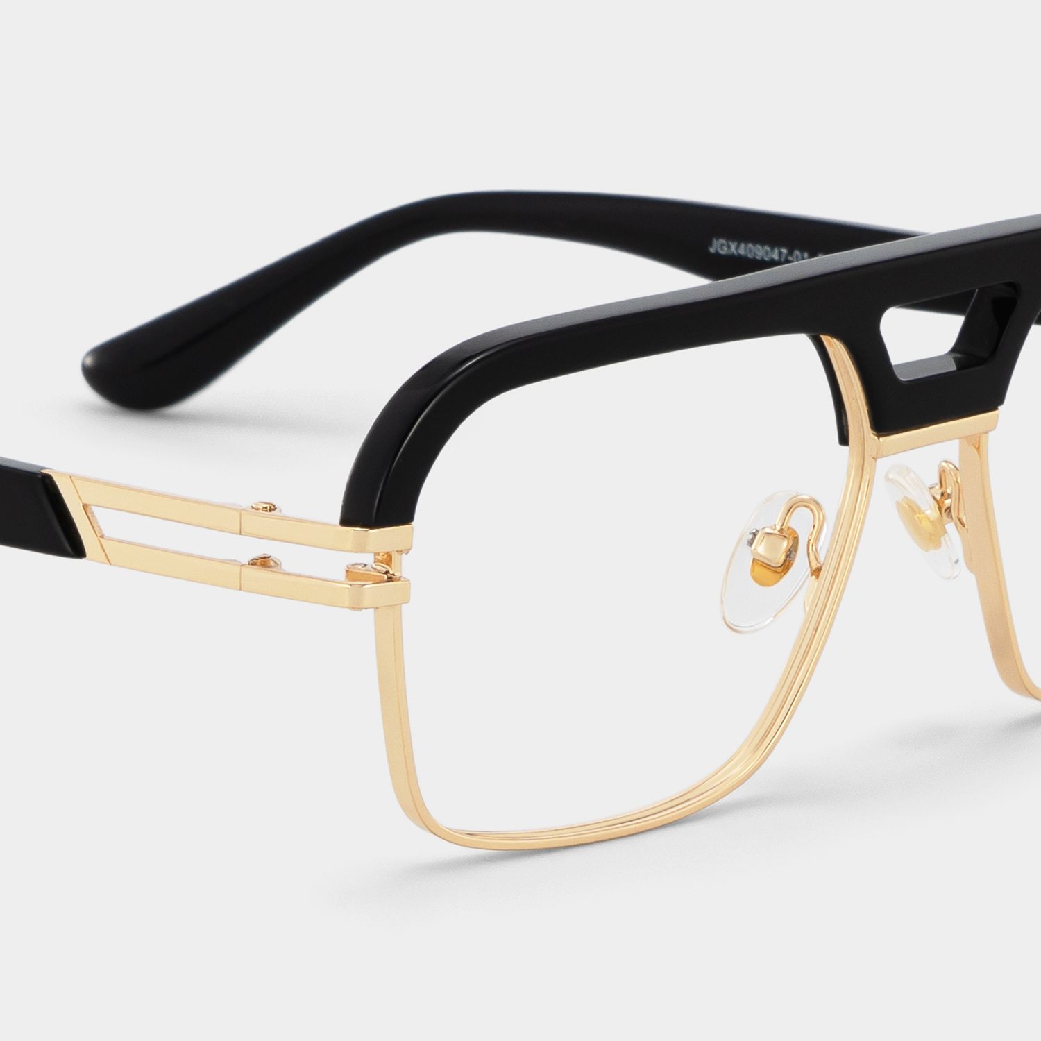 Griff Black and Gold Aviator Glasses for Men | ZEELOOL5