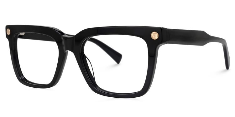 Rodriguez Black Rectangle Glasses